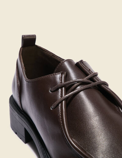 Derbies marron foncé femme