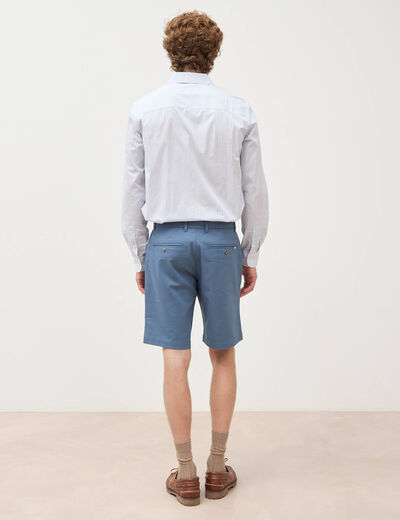 Bermuda bleu gris homme