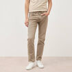 Jeans straight longueur 32 denim denim beige homme