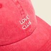 Casquette en coton rouge femme