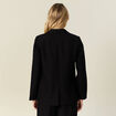 Veste blazer manches longues noir femme