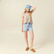 Blouse sans manches blanc femme