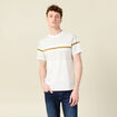 T-shirt col rond manches courtes ecru homme