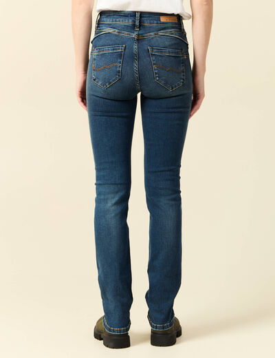 Jeans Demi - regular taille haute denim stone femme
