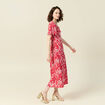 Robe longue éco-responsable rouge femme
