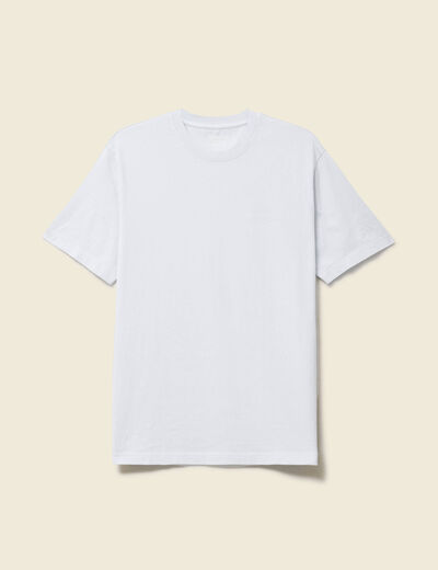 T-shirt ample en coton manches courtes bleu ciel homme