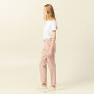 Pantalon chino cigarette rose clair femme