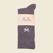 Chaussettes fabriquées en France gris foncé homme