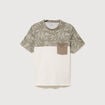 T-shirt manches courtes vert kaki homme
