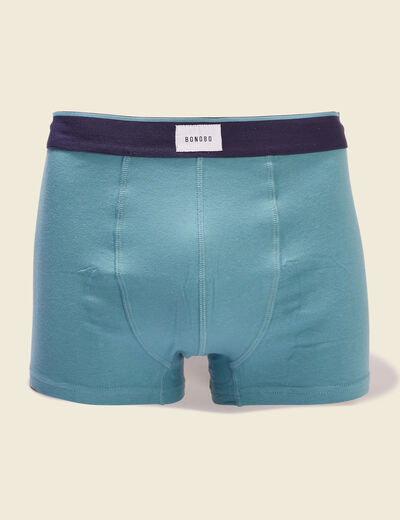 Lot 2 boxers bleu p&eacute;trole homme