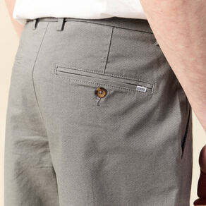 Bermuda droit éco-responsable gris homme