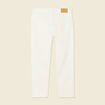 Jeans straight tapered denim blanc homme