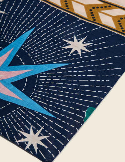 Foulard bleu marine femme