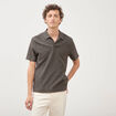 Polo manches courtes vert fonc&eacute; homme