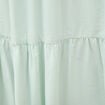 Jupe longue &eacute;vas&eacute;e en coton doubl&eacute;e vert pastel femme