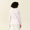 Blouse manches longues rose poudrée femme