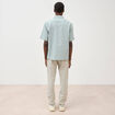Chemise boyfriend manches courtes vert clair homme