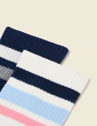 Lot de 2 paires de chaussettes blanc homme