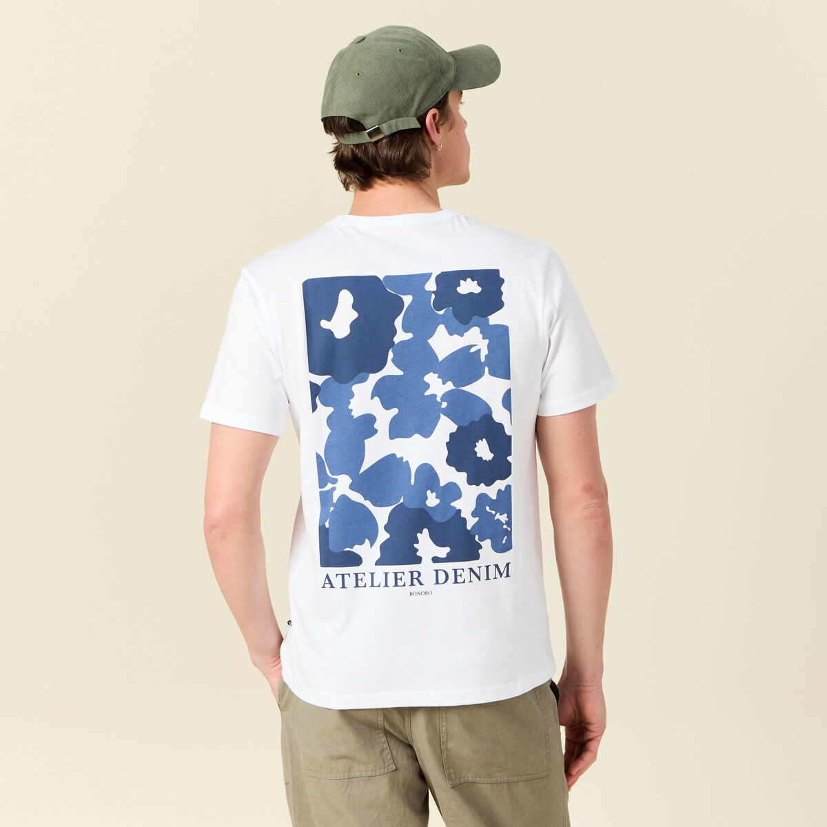T-shirt manches courtes blanc homme