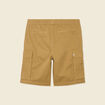 Bermuda droit cargo camel homme