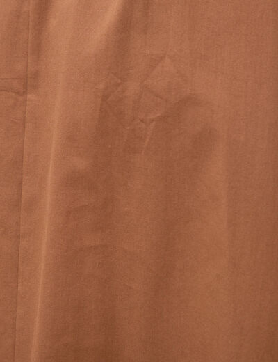 Robe en coton sans manches marron femme