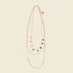 Collier multirangs couleur or femme
