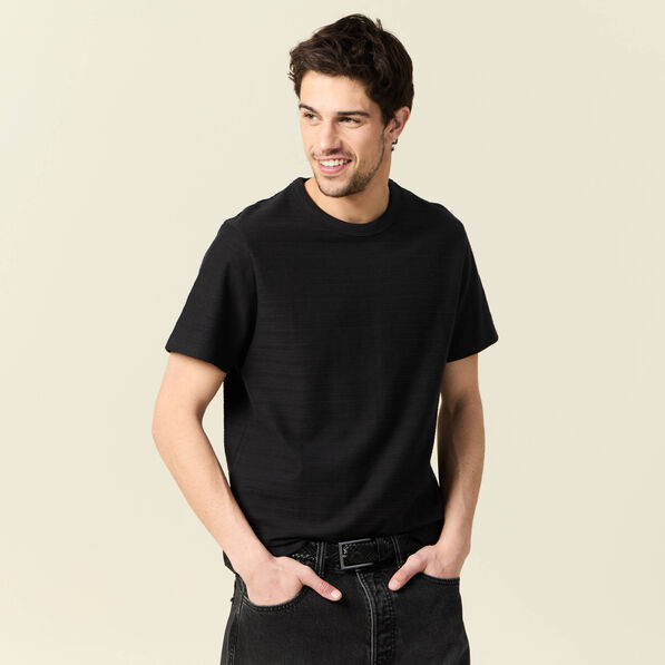 T-shirt manches courtes noir homme