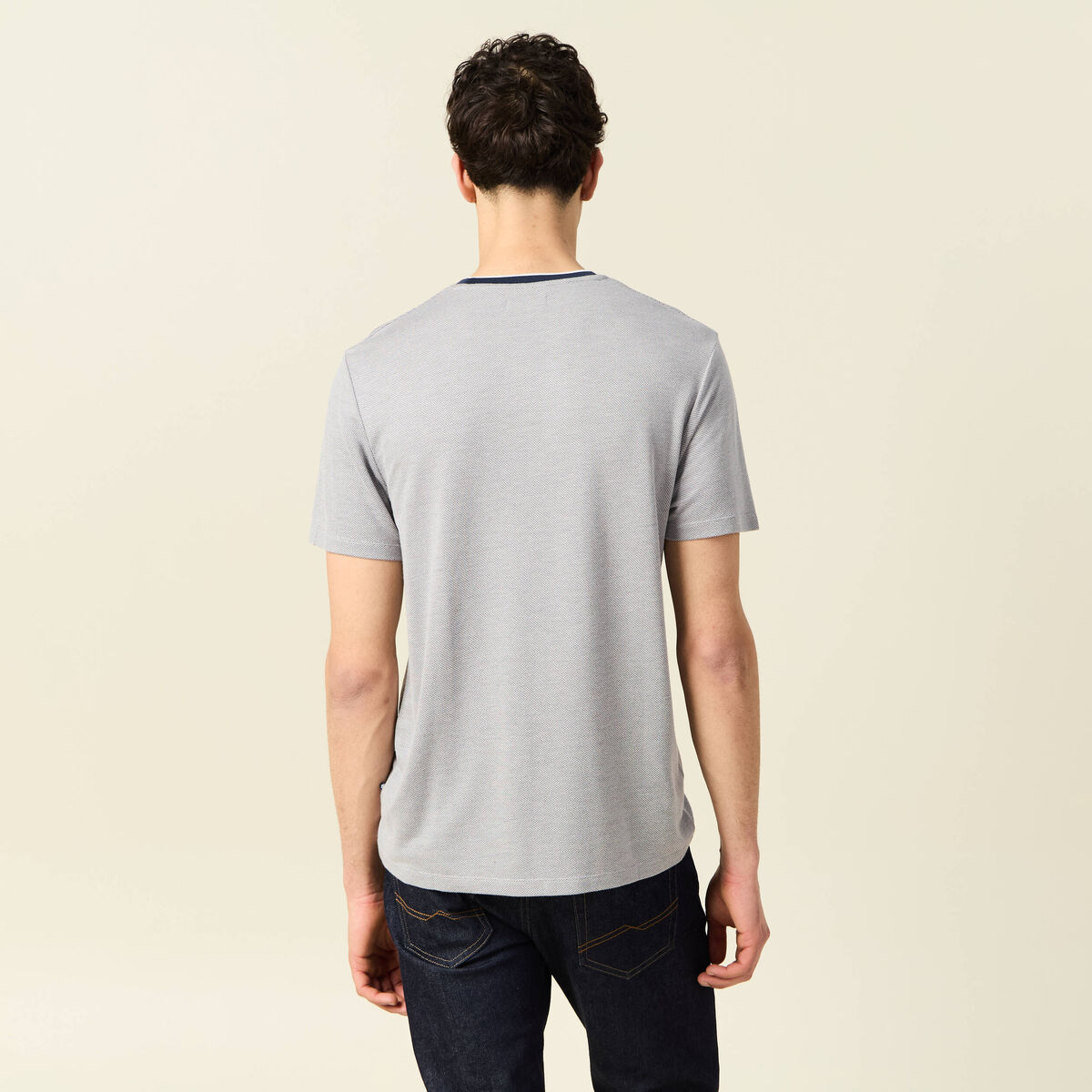 T-shirt manches courtes blanc homme