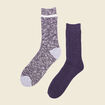 Lot 2 paires chaussettes bleu marine homme