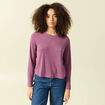 T-shirt manches longues violet femme