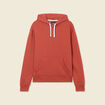 Sweat à capuche marron cognac homme