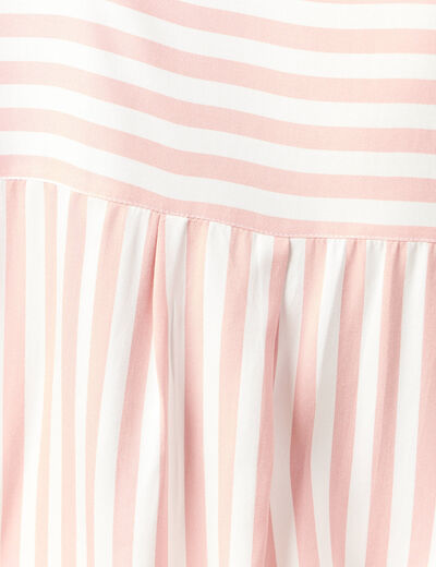 Chemise manches courtes fluide rose clair femme