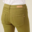 Pantalon slim 7/8ème vert kaki femme