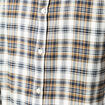 Chemise manches longues en coton vert kaki homme