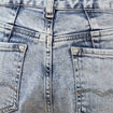 Jeans girlfriend 5 poches denim snow bleu femme