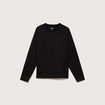 T-shirt en coton manches longues noir homme