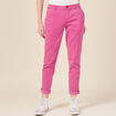 Pantalon chino Instinct rose framboise femme