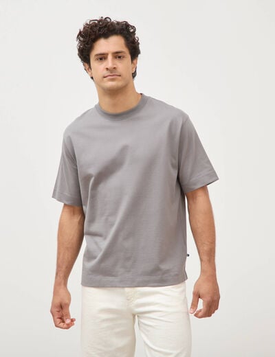 T-shirt en coton gris homme