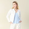Blouson en jean denim blanc femme
