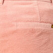 Pantalon chino velours côtelé rouge clair femme