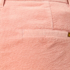 Pantalon chino velours côtelé rouge clair femme