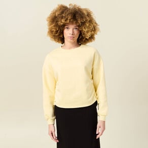 sweat manches longues jaune clair femme Sweat manches longues jaune clair femme