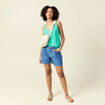 Débardeur sans manches vert turquoise femme