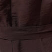 Combinaison pantalon large marron foncé femme