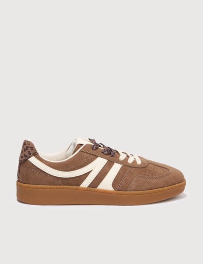 Basket semelle miel marron femme