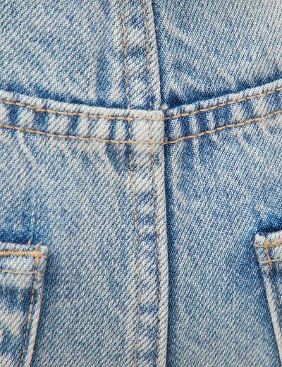 Jeans loose taille standard bleu femme