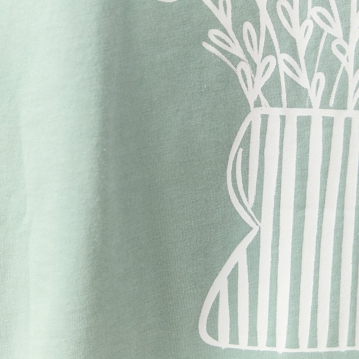 T-shirt manches courtes vert pastel femme