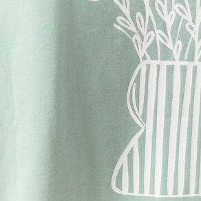 T-shirt manches courtes vert pastel femme