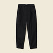 Pantalon barrel coupe loose taille haute noir femme