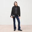 Jeans bootcut taille haute denim brut femme